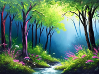 探索自然之美，森林风光的诗意画卷，森林风光的诗意画卷，探索自然